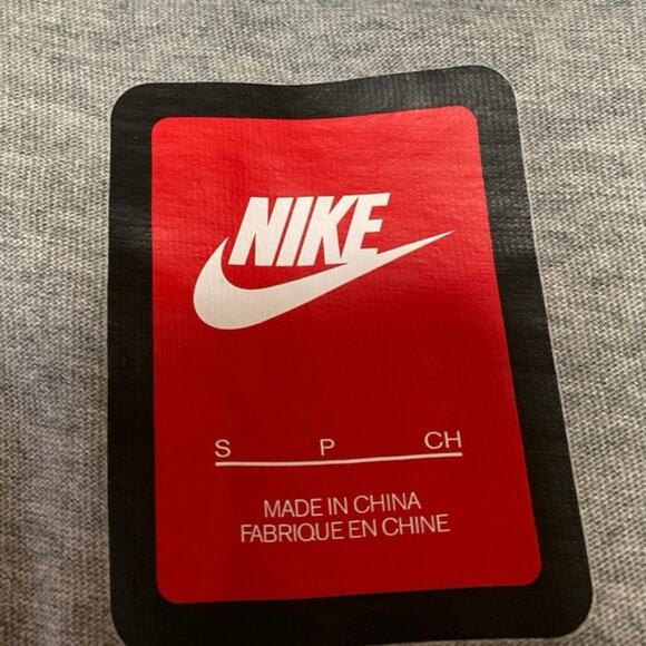 Nike Bonded Pocket Men's Gray Cotton Short Sleeve Crew Neck Tee T-Shirt Top Sz S - Picture 3 of 4